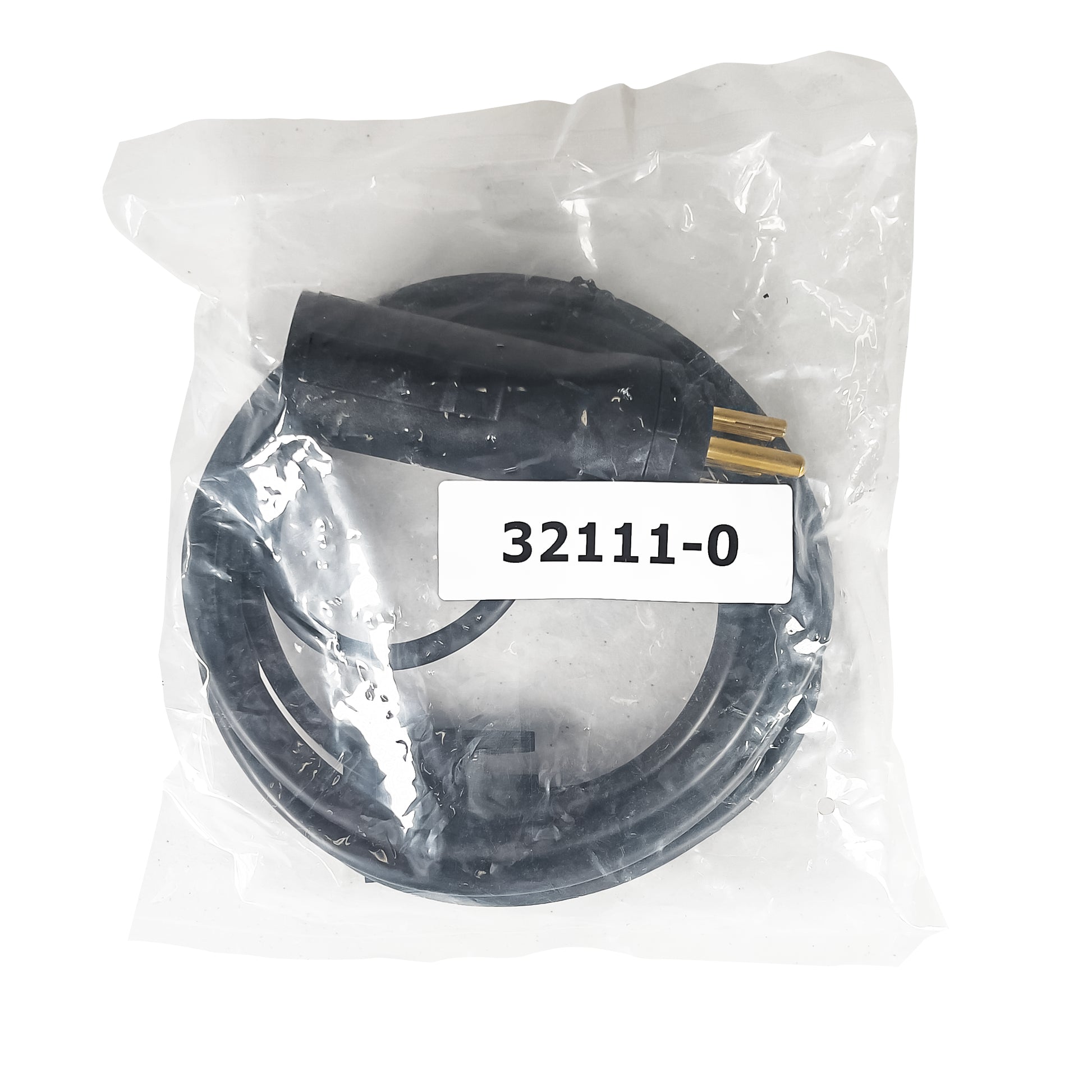 Packaged mechanical component with a label '32111-0' on a white background