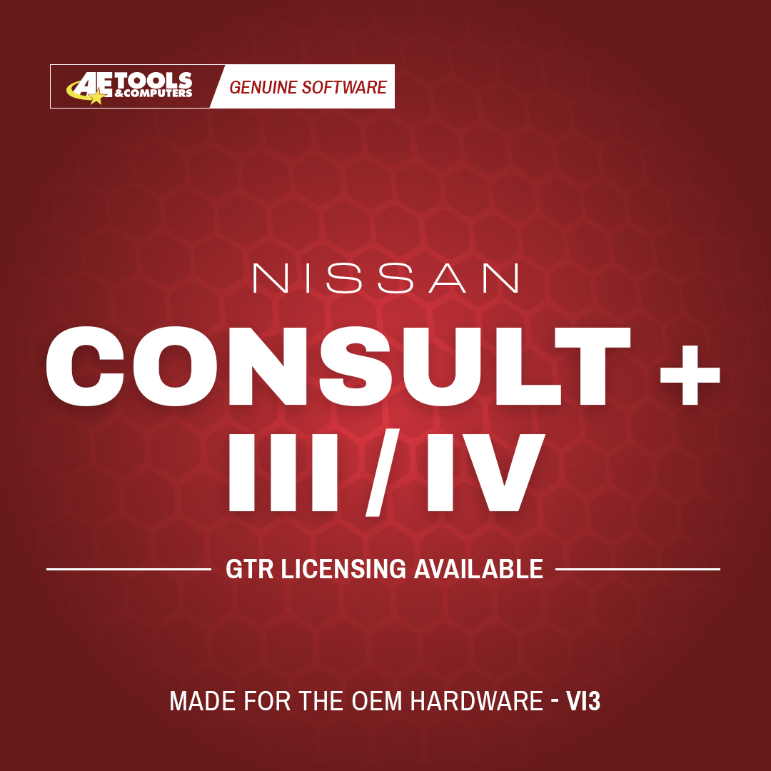 CONSULT III Plus/4/GT-R software interface performing vehicle diagnostics.