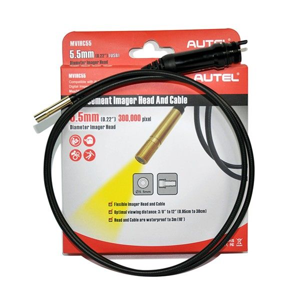 Autel MVIHC55 MaxiVideo 5.5 mm Replacement Imager Head - AE Tools & Computers