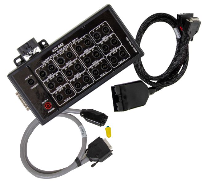Ford Breakout box with attachments and connectors.