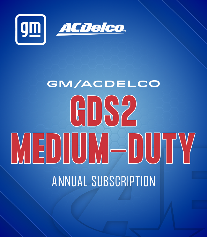 GM GDS software subscription, annual subscription for medium-duty trucks.