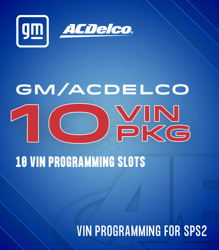GM ACDelco 10 VIN Programming Slots for SPS2