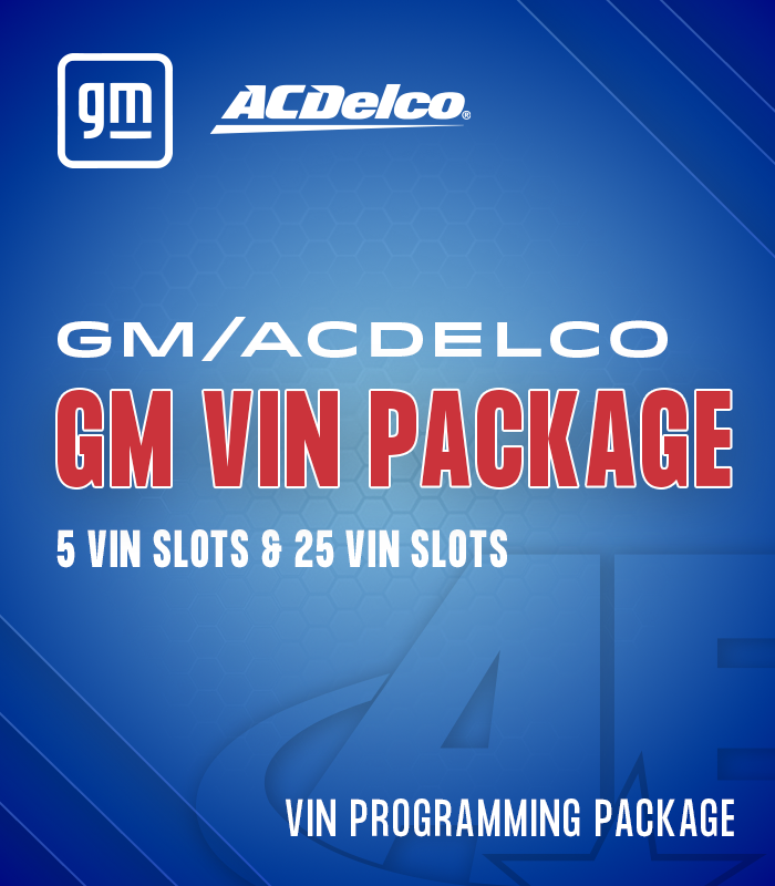GM ACDelco VIN Programming Slots for SPS2
