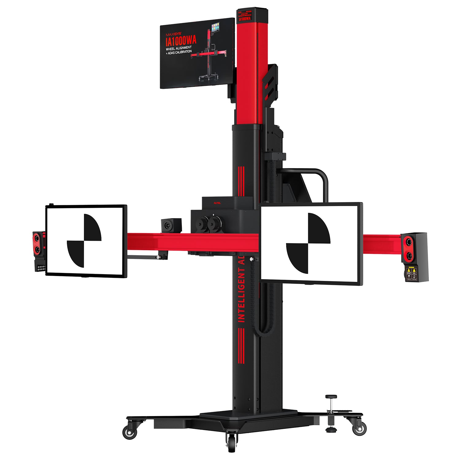 IA1000 frame tilted to the left showing the digital monitors.