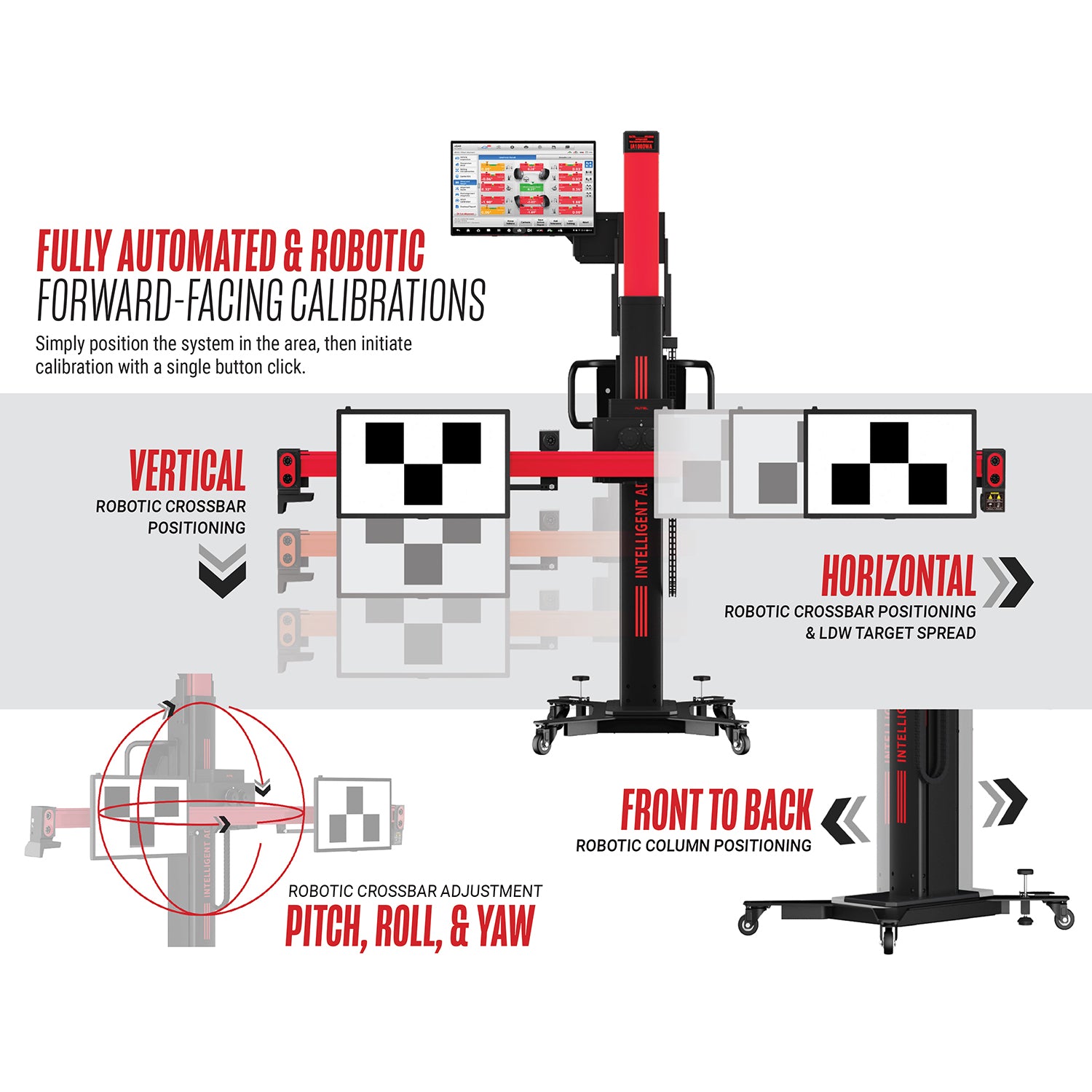 Showing how the IA1000 can move and uses the robotic functions to calibrate.