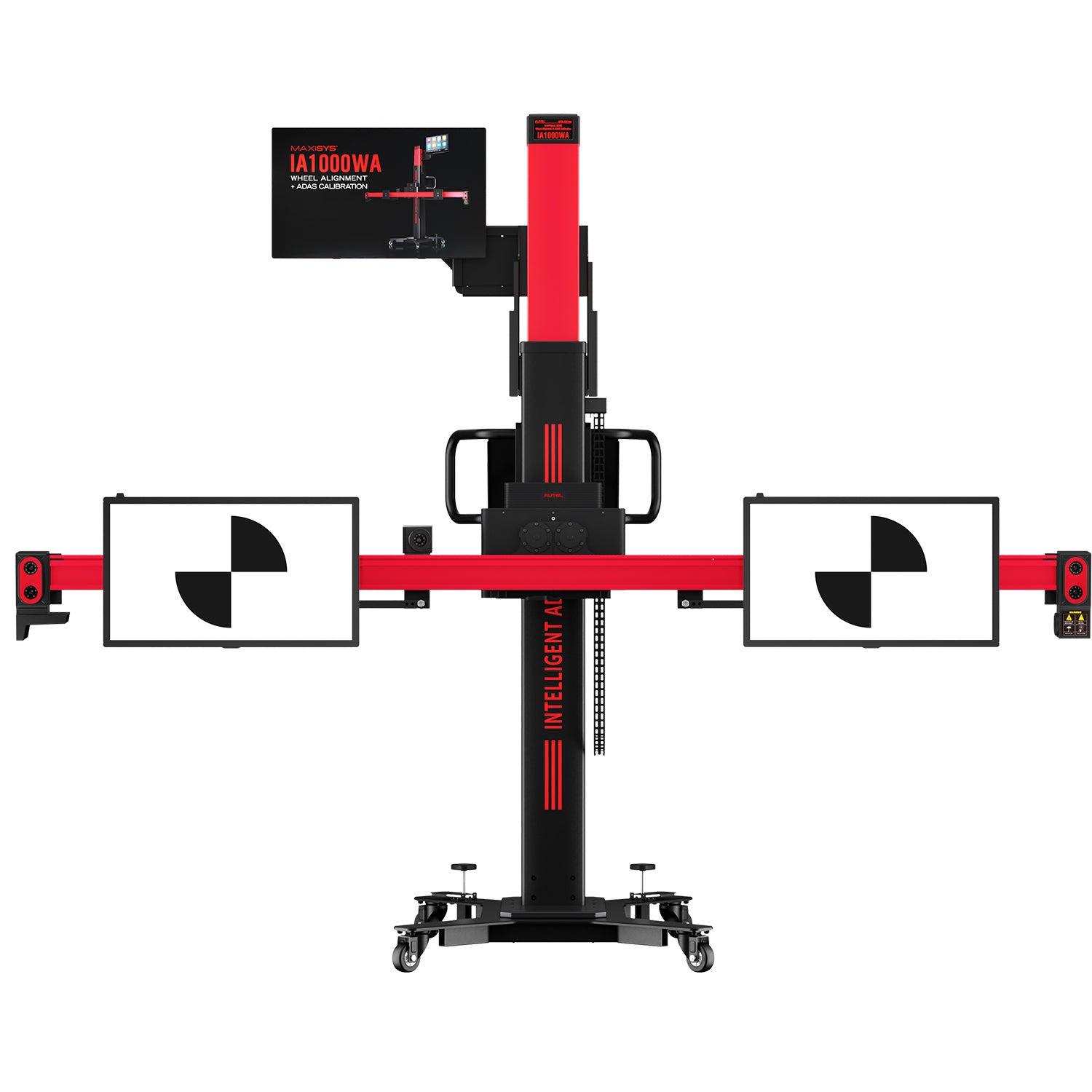 IA1000 frame with the digital screens showing a target and another showing the frame on another screen.