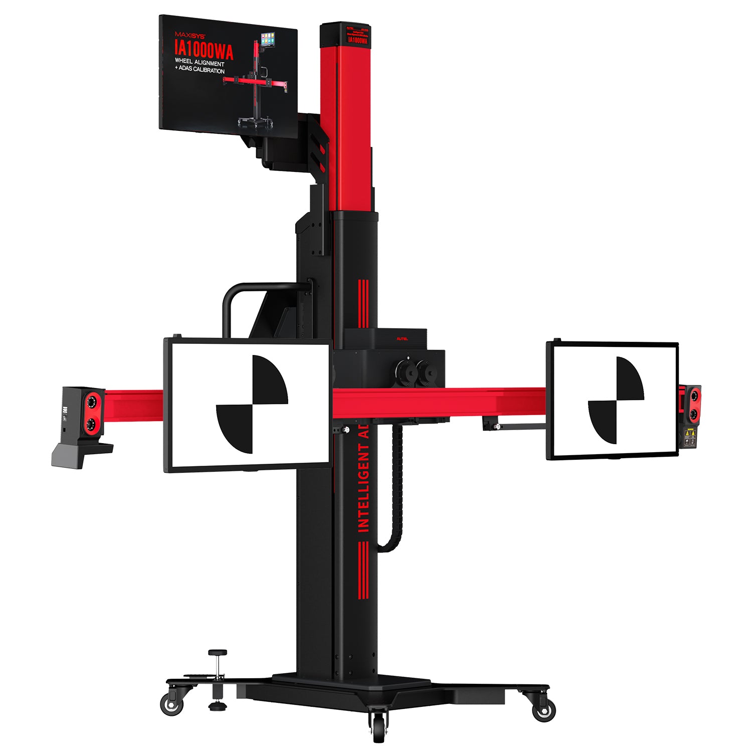 IA1000 frame tilted to the right showing the digital monitors.