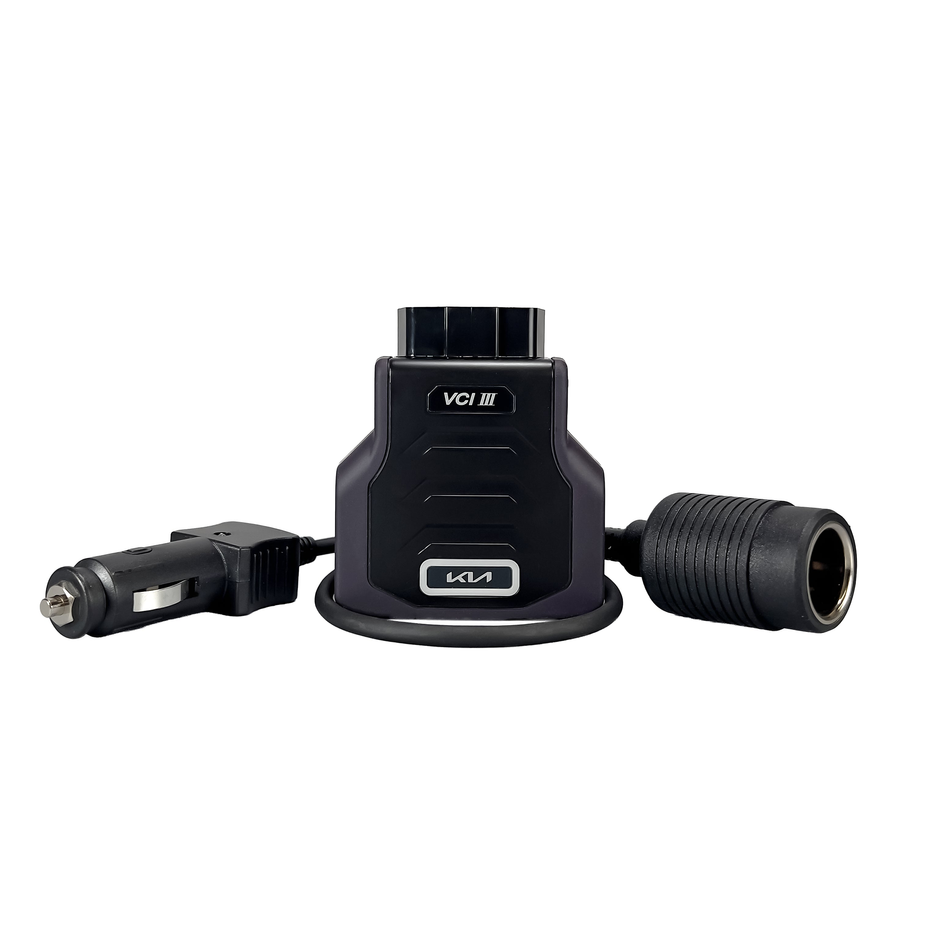 KIA VCI3 diagnostic scan tool with pin connector and cigarette connector
