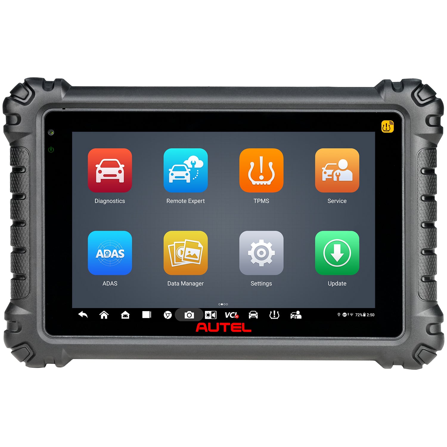 MS906PRO2TS Front view of the tablet displaying the apps.