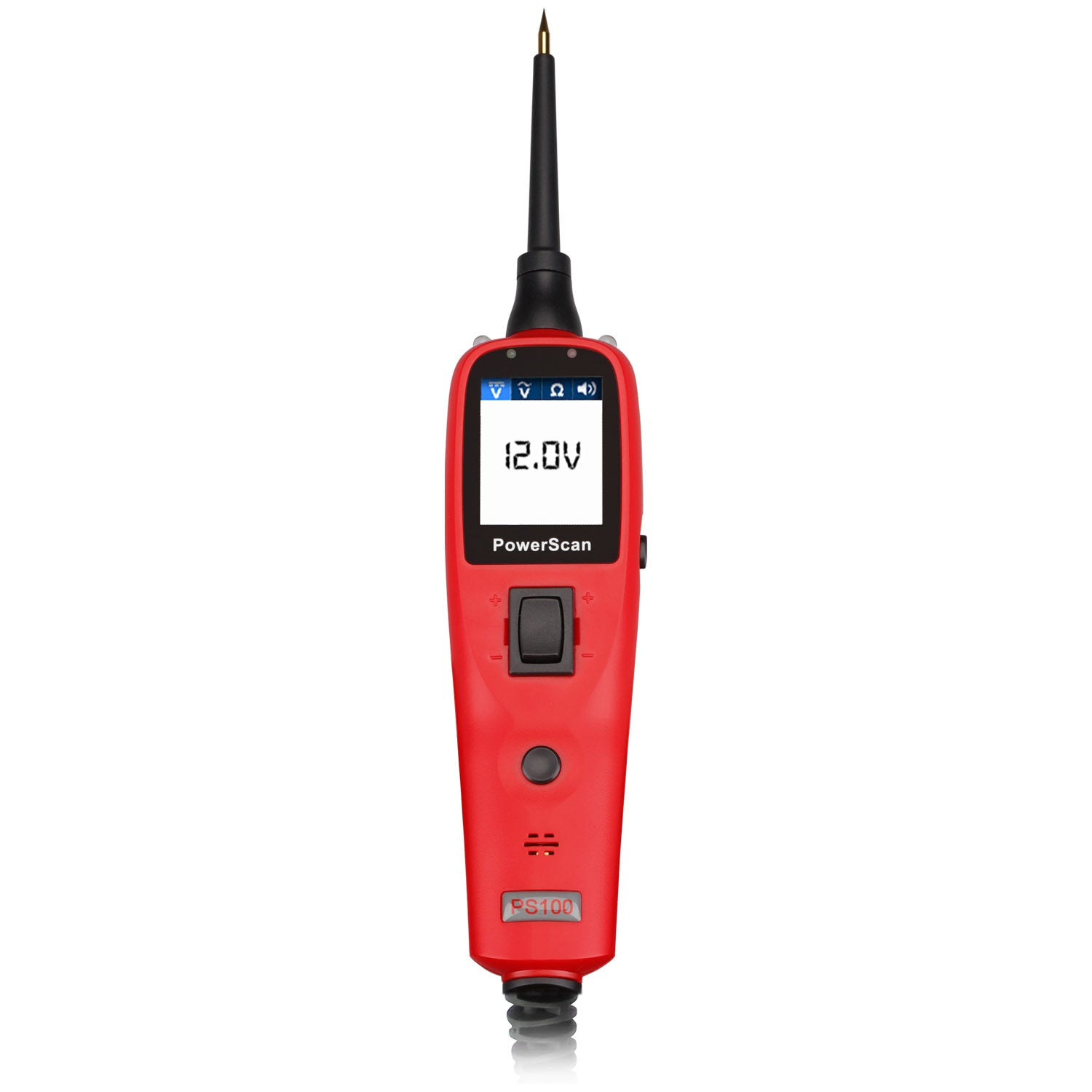 Autel PS100 tool with probe and display screen in view.