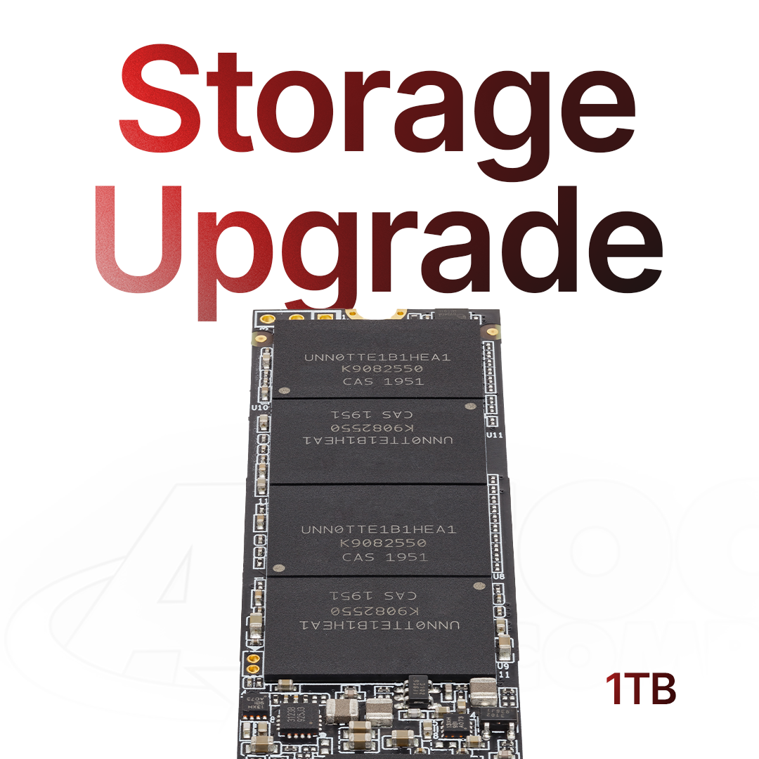 AET Storage for our industry specialized laptops, 1 TB SDD configuration.