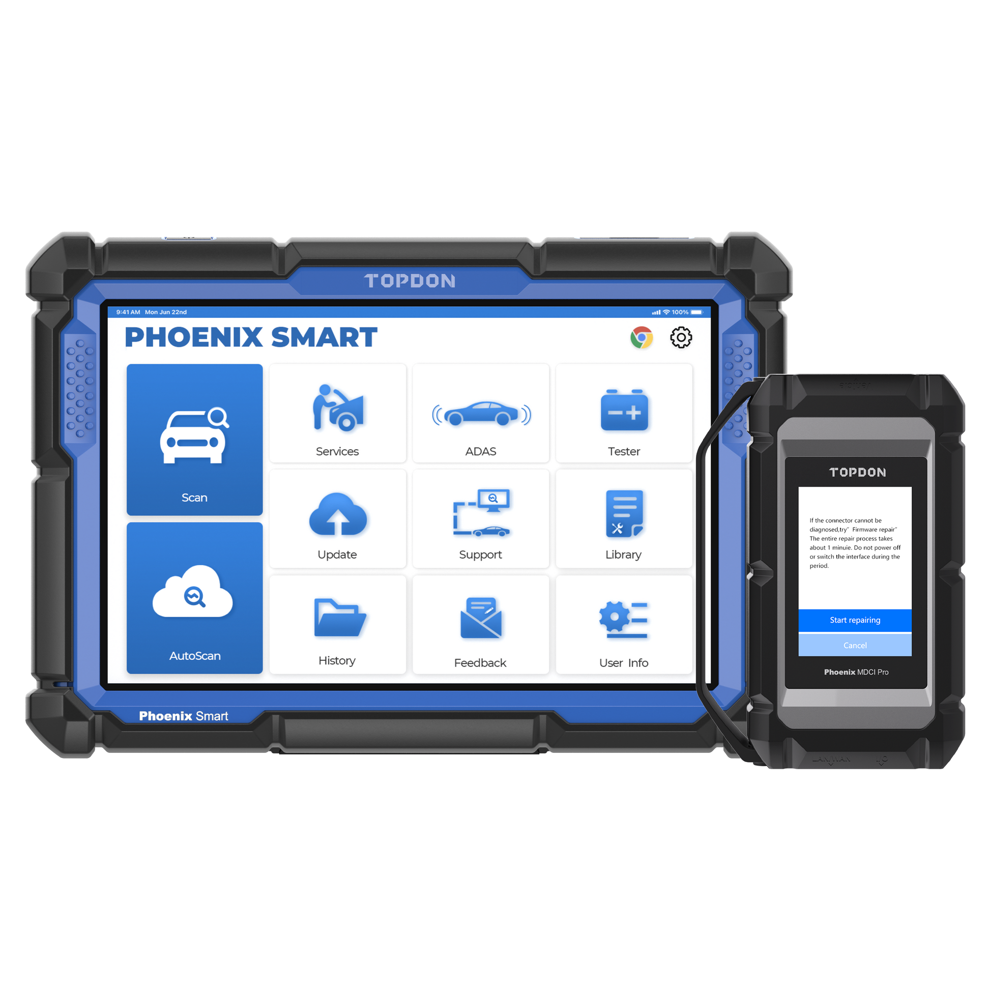 Phoenix Smart tablet with the VCI