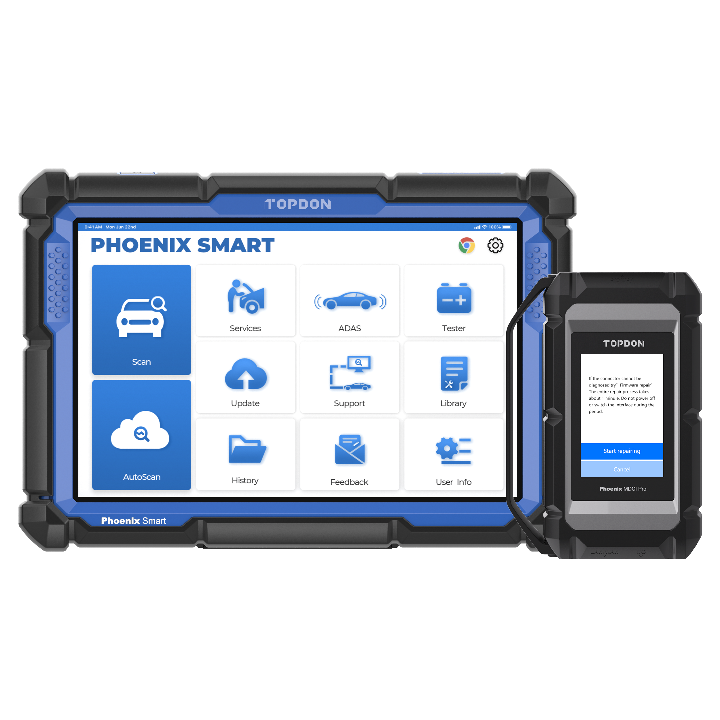 Phoenix Smart tablet with the VCI