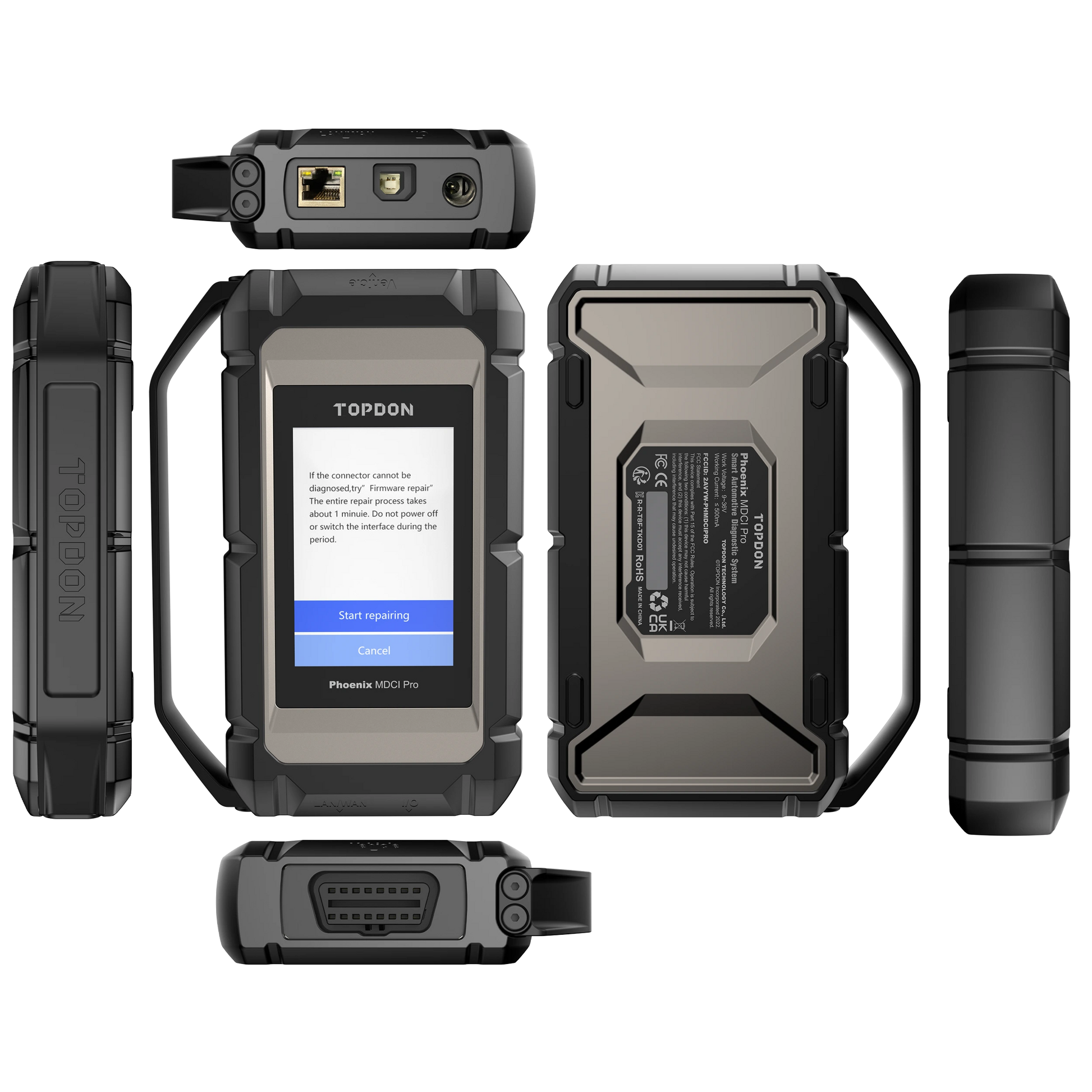 Phoenix MDCI Pro interface showing all angles of the MDCI