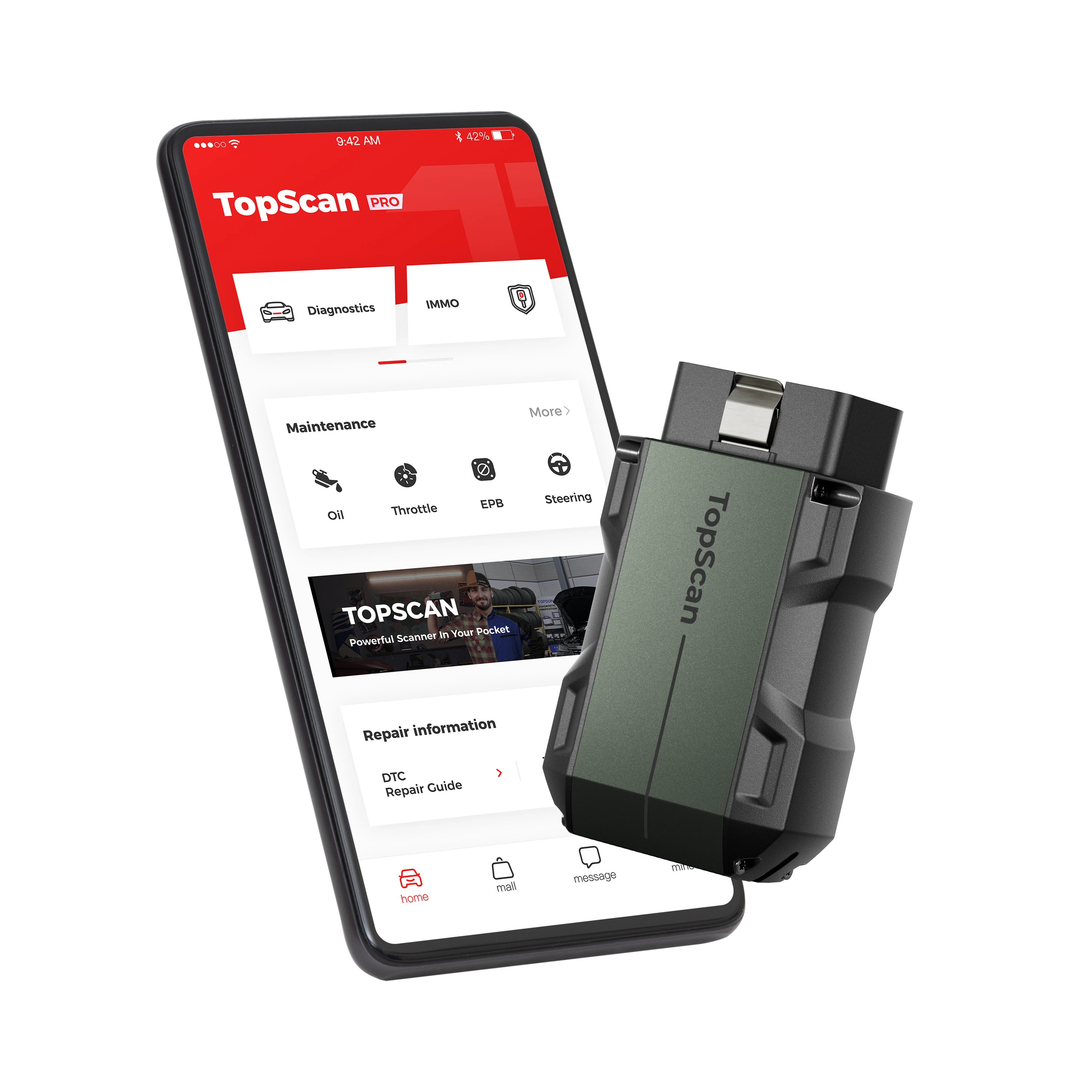 TOPDON Top Scan Pro Bluetooth Scan Tool w/ Bi-Directional Controls