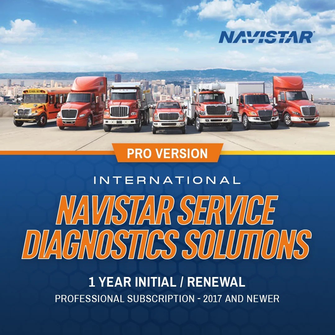 Navistar Service Diagnostics Solutions Professional Subscription - 2017 and NEWER