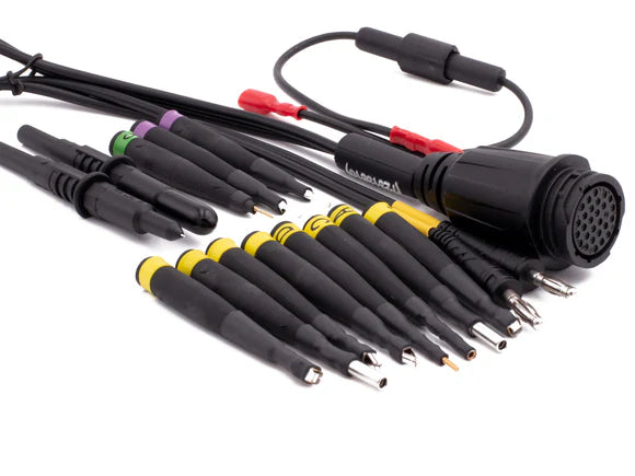 Close-up of TEXA universal diagnostic connectors